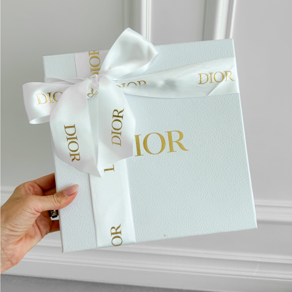 New Dior Empty Gift Box + Filling for Accessories 10 1/4” x 10 1/4” x 1 1/4”